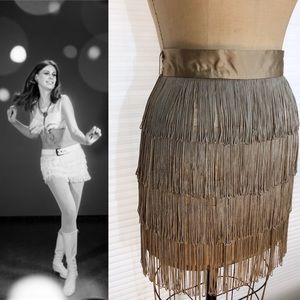 1960s Style Gold Fringe Gogo Pinup Holiday Mini